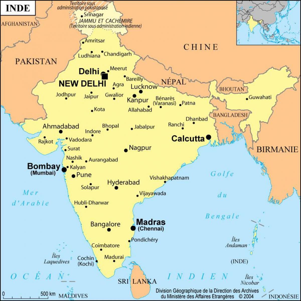 карта Бамбей Індыя