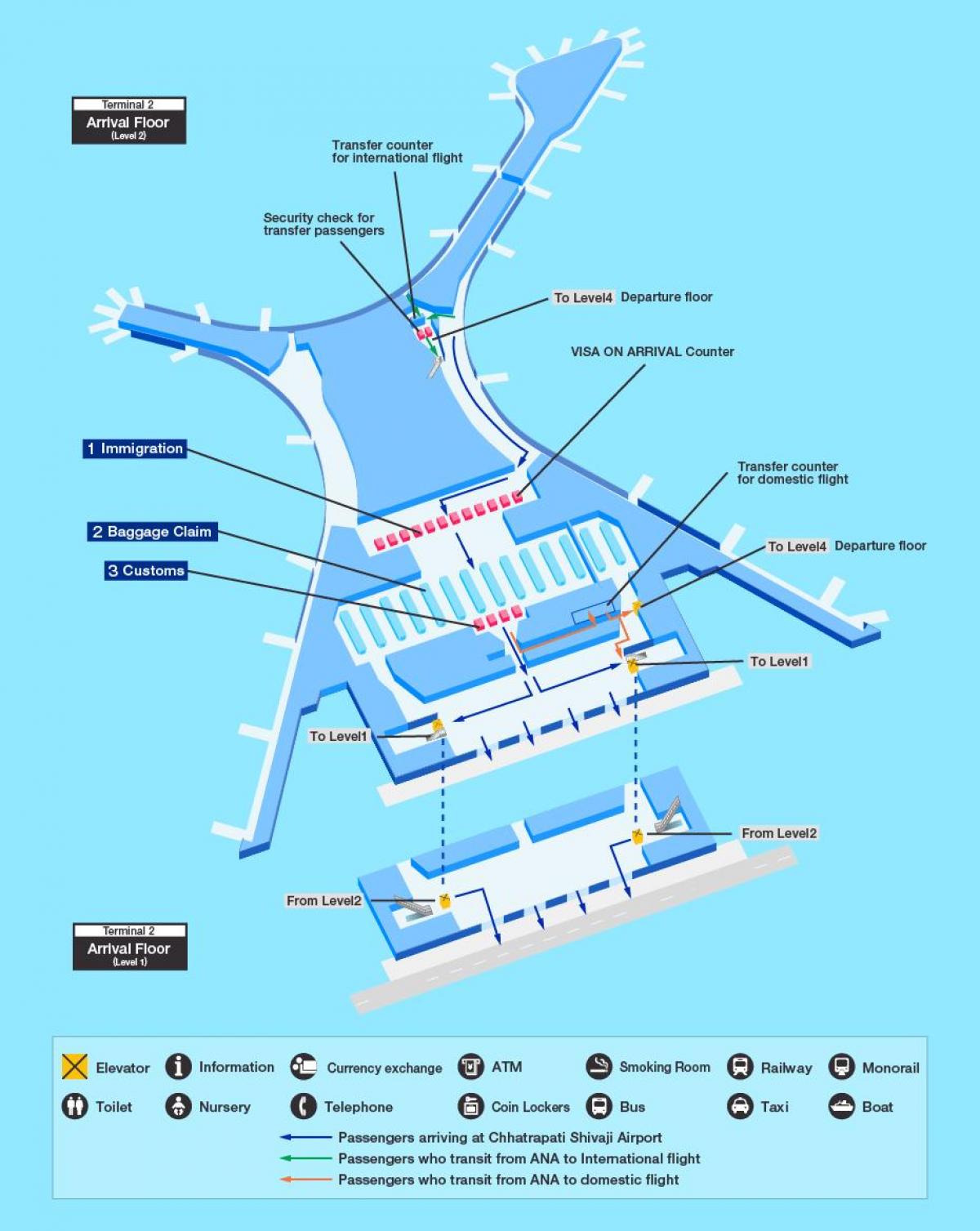 карта Міжнародны аэрапорт Мумбаі