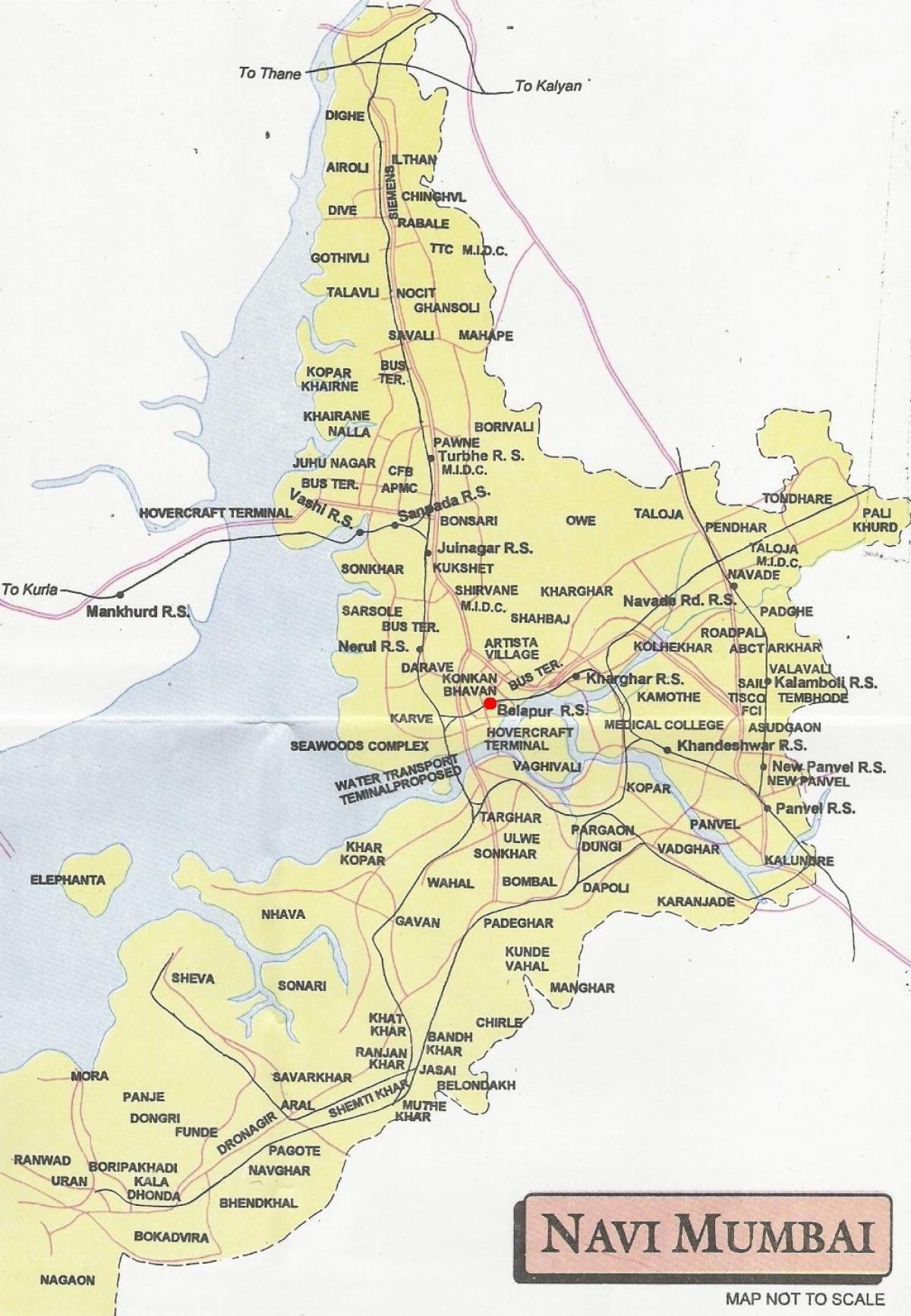 карта Наві Мумбаі