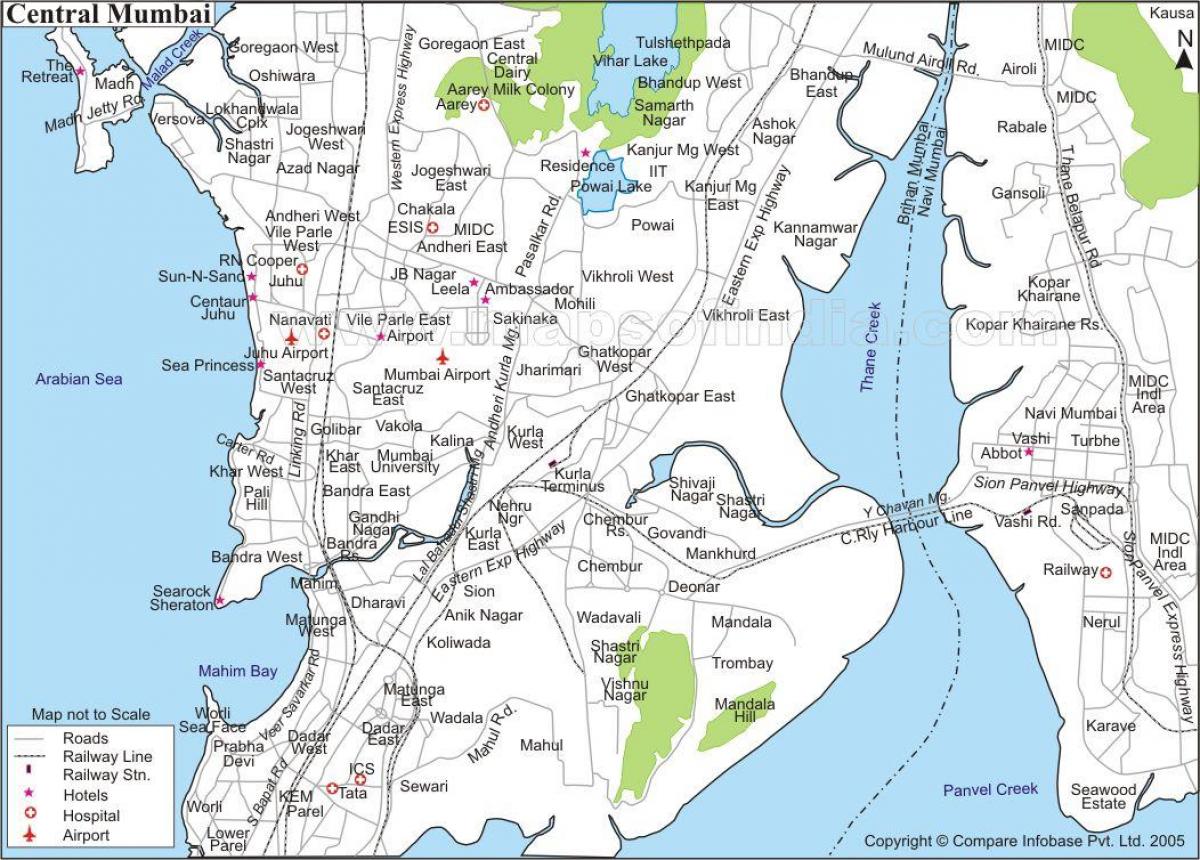 Мумбаі карта