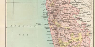 Карта прэзідэнцтва Бамбей