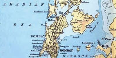 Старая карта Мумбаі